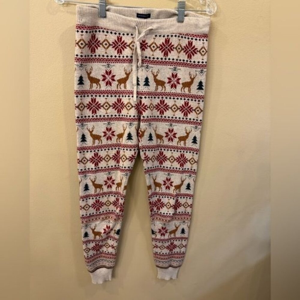 American Eagle Women’s Joggers Ah-Mazingly Soft Winter Woodland Knit Medium